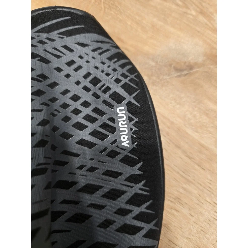 AQUARUN Unisex Water Shoes Aqua Socks Quick Dry Black Gray 280mm Beach Swim Pool